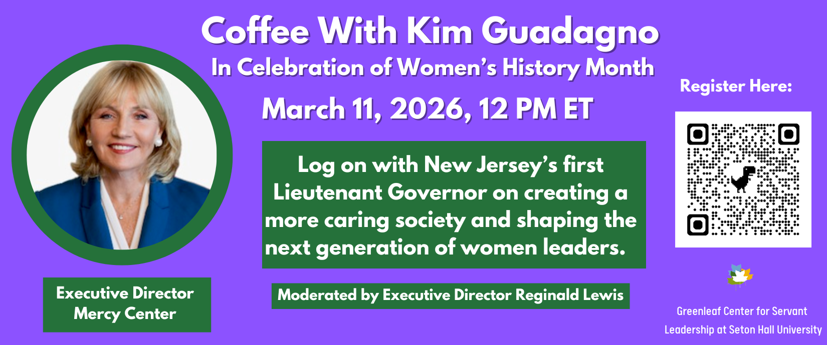 Coffee With Kim Guadagno, New Jersey’s first Lieutenant Governor and 33rd Secretary of State