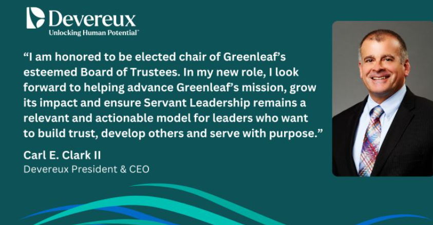 Carl E. Clark II Elected Chair of Greenleaf Center’s Board of Trustees