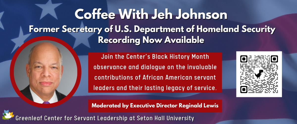 Coffee With Coffee With Jeh Johnson, Former U.S. Secretary of Homeland Security